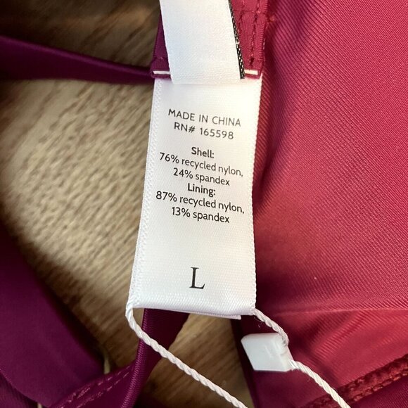 Andie NWT The Calicos Top Plum Purple Feminine Bikini Top Size L - Picture 6 of 7